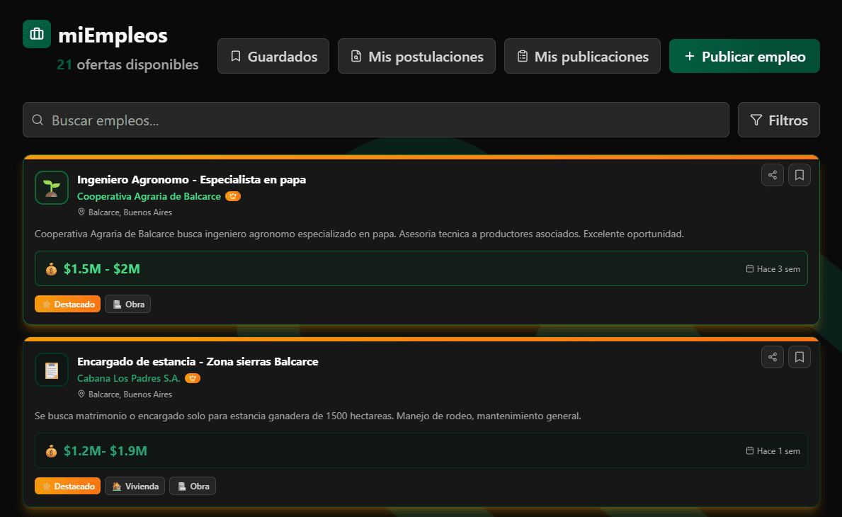 Vista previa de miEmpleos